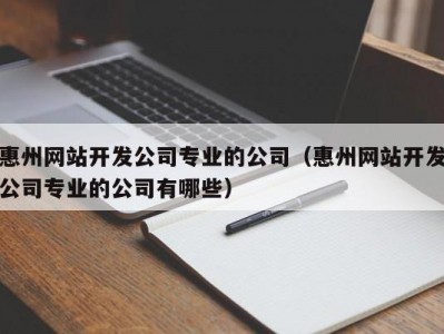 惠州网站开发公司专业的公司（惠州网站开发公司专业的公司有哪些）